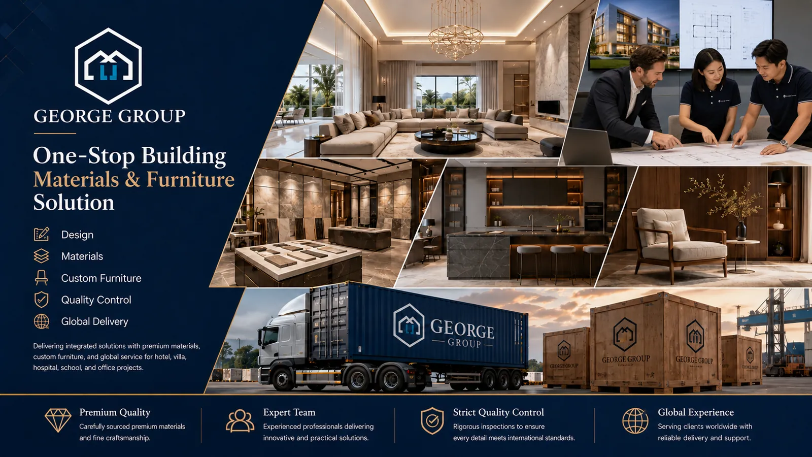 George Group one-stop building materials and furniture service system