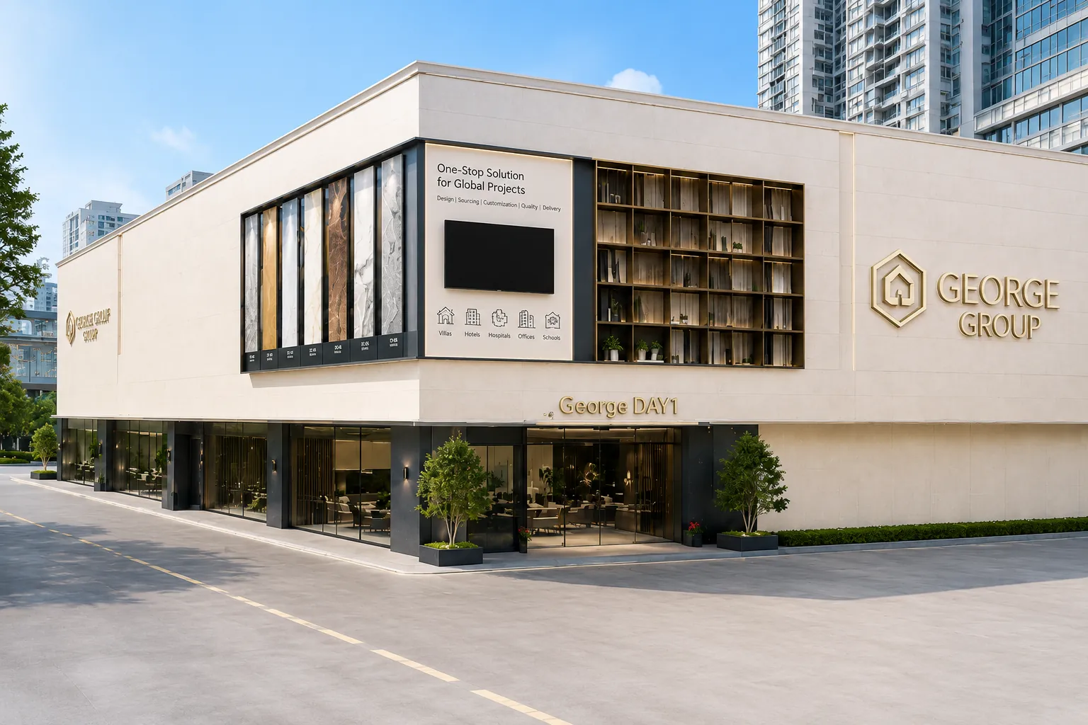 George Day1 building materials and furniture showroom in Foshan