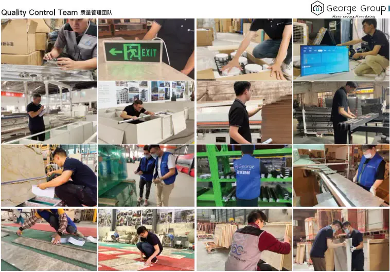 George Group quality control team inspecting project materials