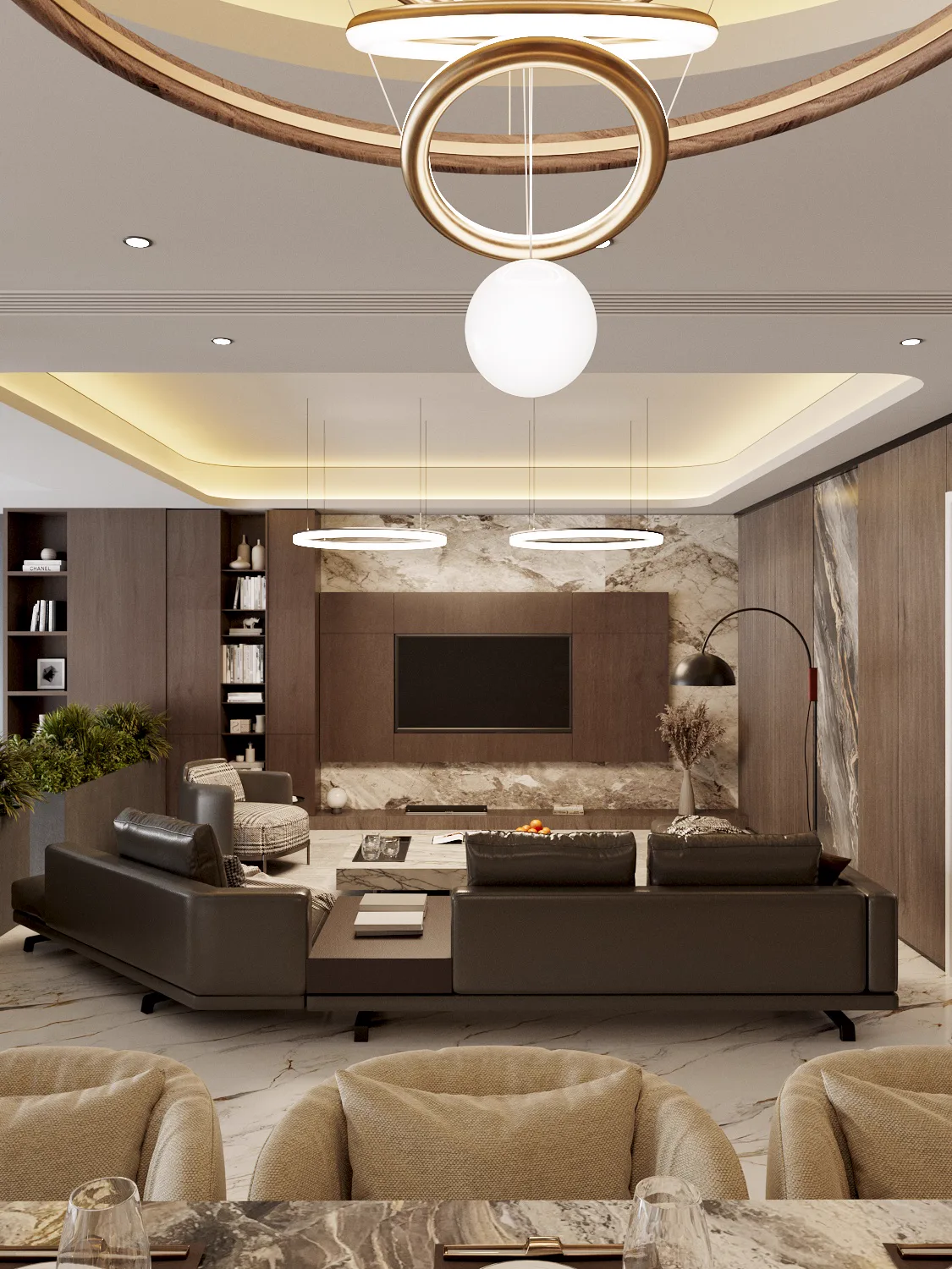 Guestroom furniture and finishes for a hotel project