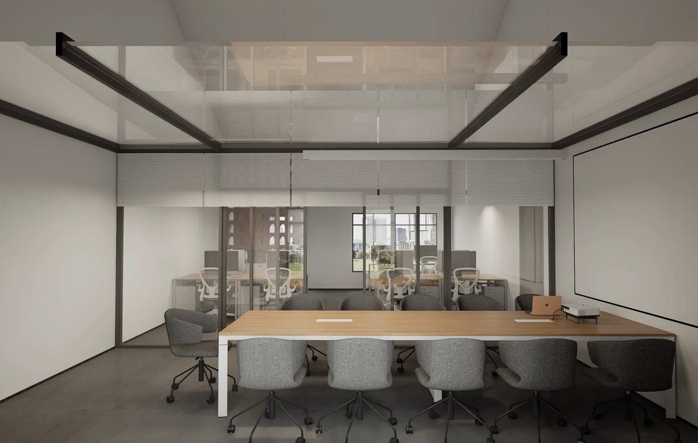 Furniture and interior material sourcing for an office project
