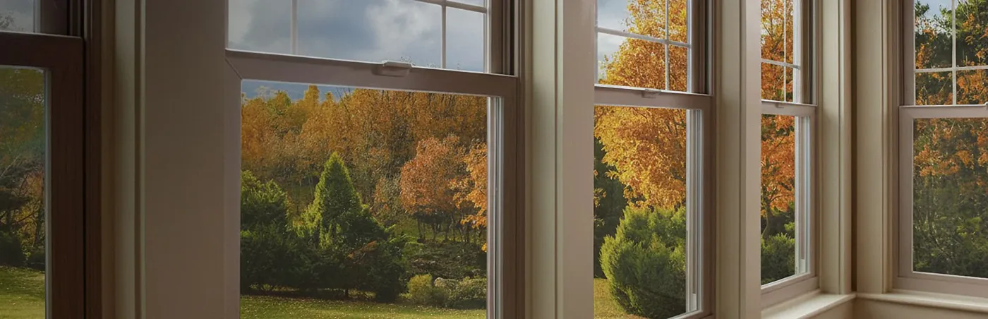 Casement window system for a project façade