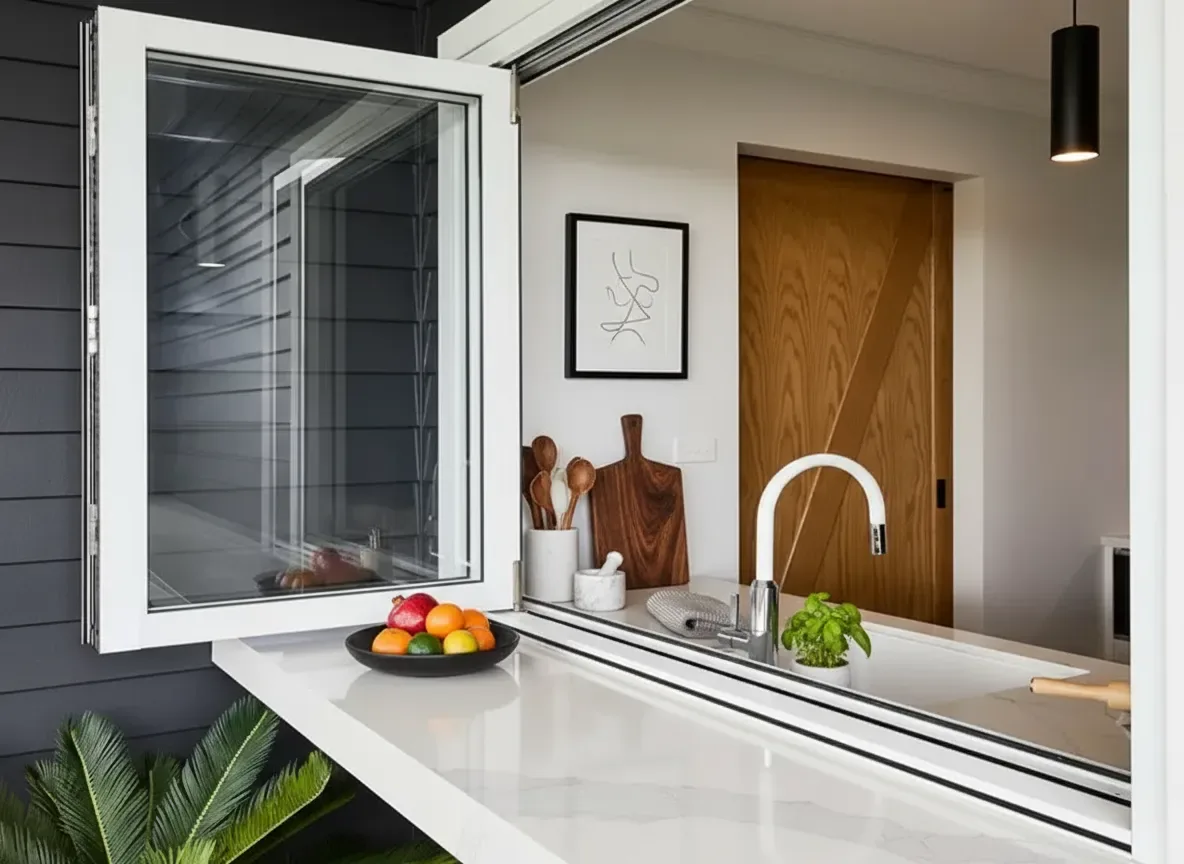 Bifold window system for a residential or hospitality project