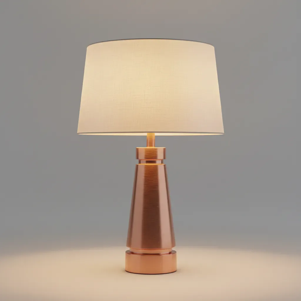 Decorative table lamp for hotel or residential interiors