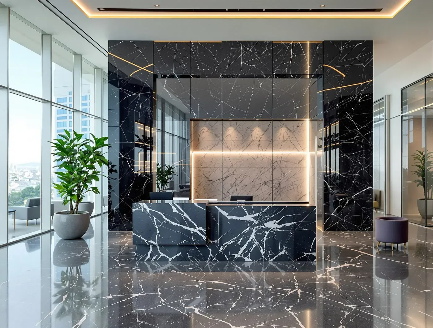 Project material and finish samples for interior design coordination