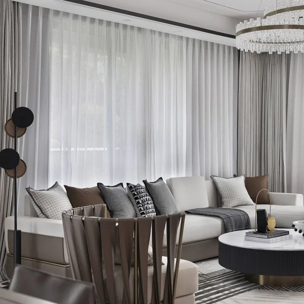 Living room furniture and FF&E direction for a complete project
